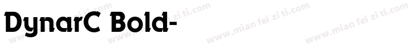 DynarC Bold字体转换